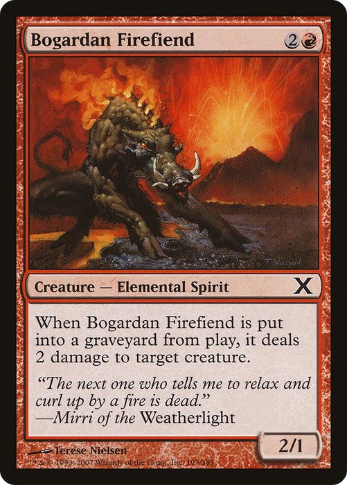 Bogardan Firefiend (10E-193) - common - Foil