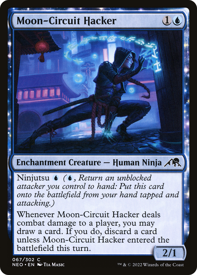 Moon-Circuit Hacker (NEO-067) - common: (enchantment)
