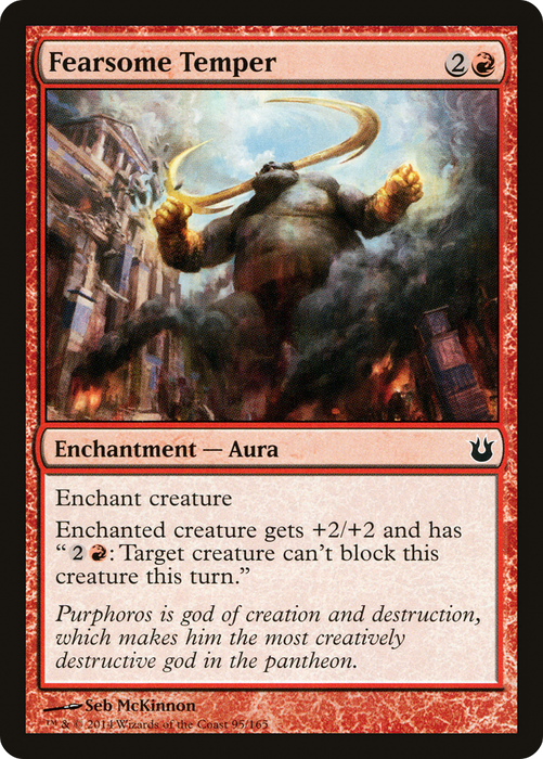 Fearsome Temper (BNG-095) - common - Foil