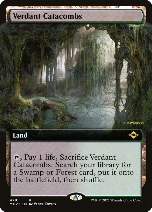 Verdant Catacombs (MH2-479) - rare: (Extended Art) - Foil