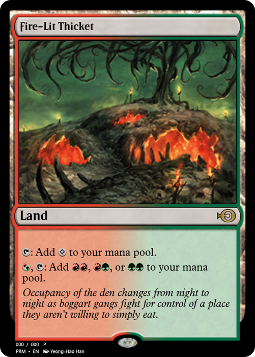 Fire-Lit Thicket (PRM-62457) - rare - Foil