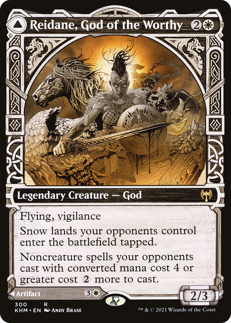 Reidane, God of the Worthy // Valkmira, Protector's Shield (KHM-300) - rare: (Showcase)