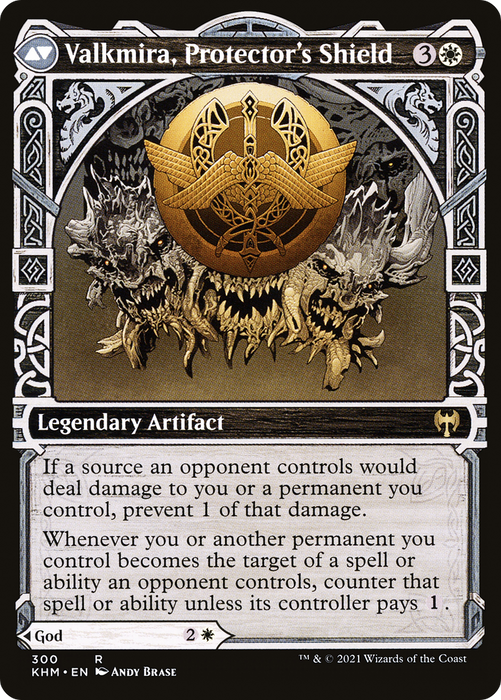 Reidane, God of the Worthy // Valkmira, Protector's Shield (KHM-300) - rare: (Showcase) - Foil