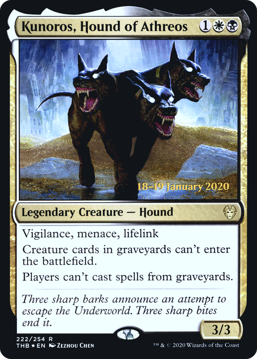 Kunoros, Hound of Athreos (PRE-222S) - rare - Foil