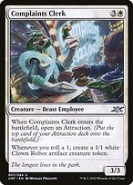 Complaints Clerk (UNF-007) - uncommon - Foil