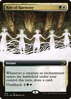 Rite of Harmony (MID-374) - rare: (Extended Art) - Foil