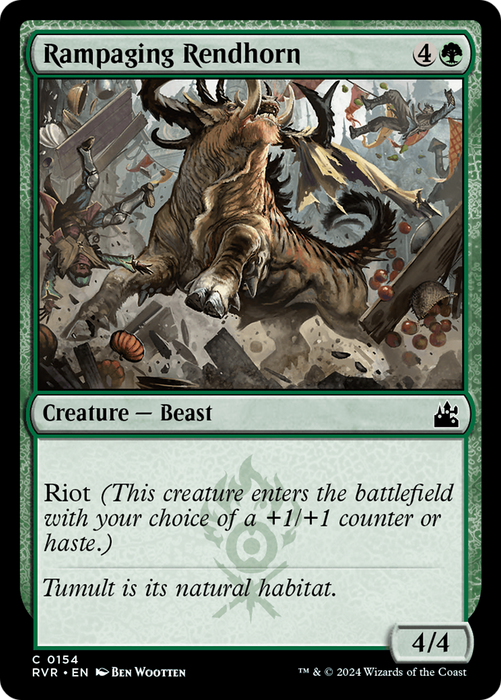 Rampaging Rendhorn (RVR-154) - common - Foil