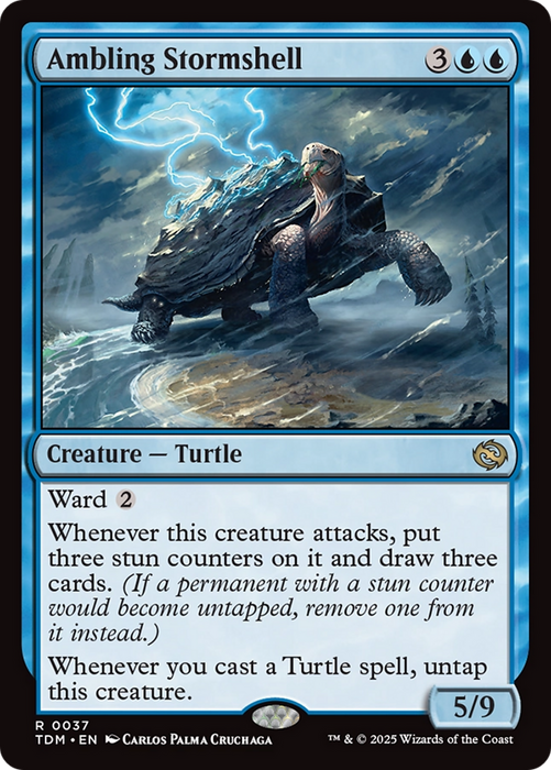 Ambling Stormshell (TDM-037) - rare - Foil