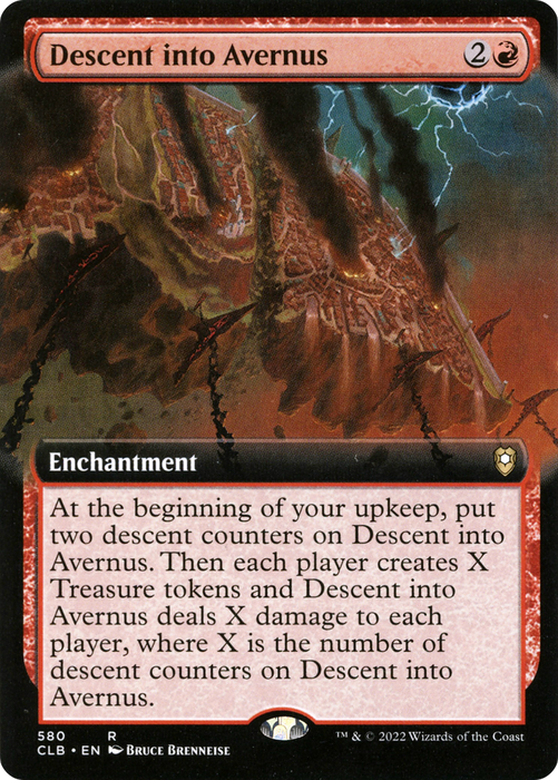 Descent into Avernus (CLB-580) - rare: (Extended Art) - Foil