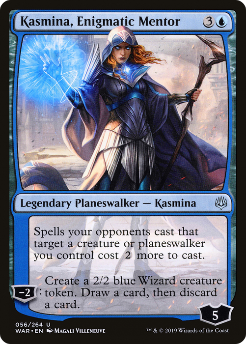 Kasmina, Enigmatic Mentor (WAR-056) - uncommon