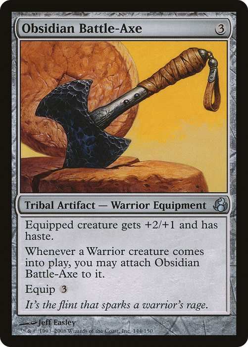 Obsidian Battle-Axe (MOR-144) - uncommon