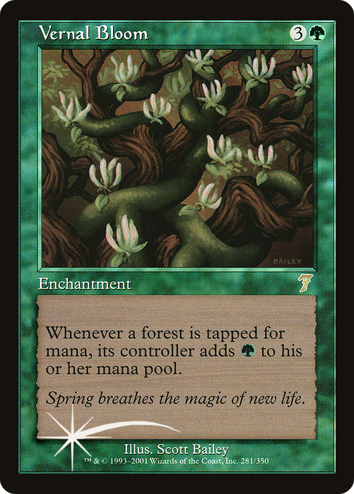 Vernal Bloom (7ED-281★) - rare - Foil