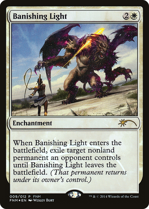 Banishing Light (FNM-009) - rare - Foil