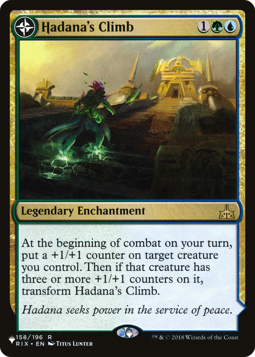 Hadana's Climb // Winged Temple of Orazca (LIST-RIX-158) - rare: (compasslanddfc)