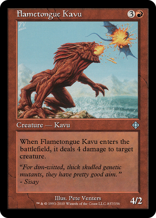 Flametongue Kavu (TD0-A57) - uncommon