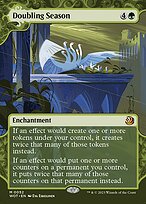 Doubling Season (WOT-052) - mythic: (Showcase) (Borderless) - Foil