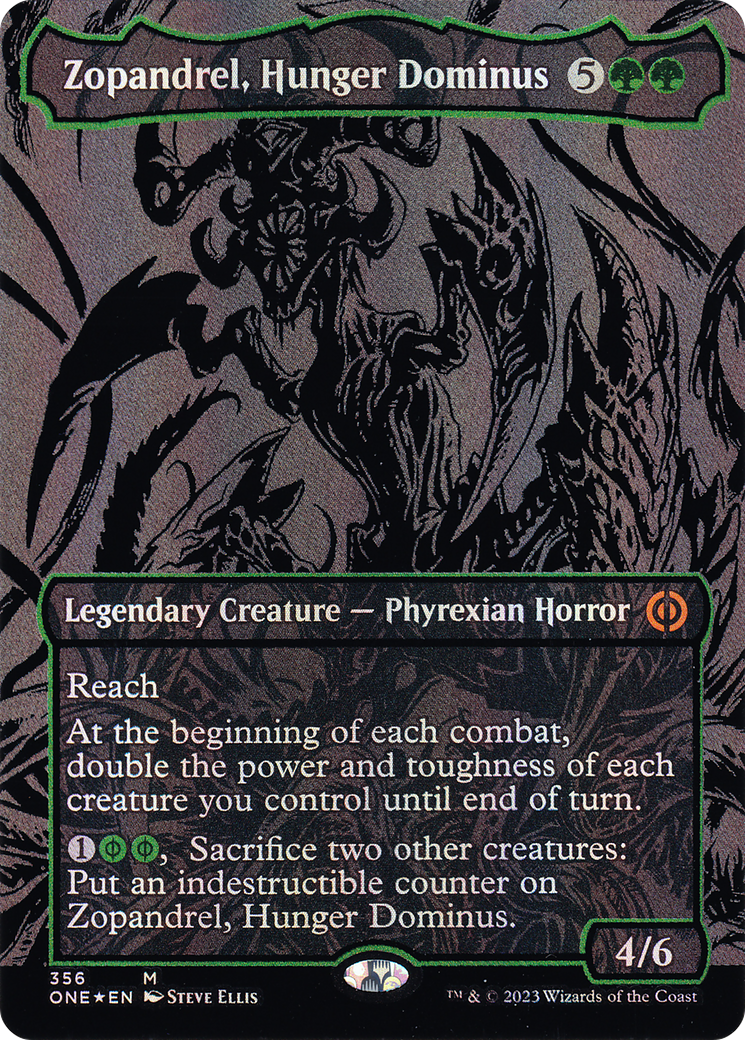 Zopandrel, Hunger Dominus (ONE-356) - mythic (Borderless) - Foil