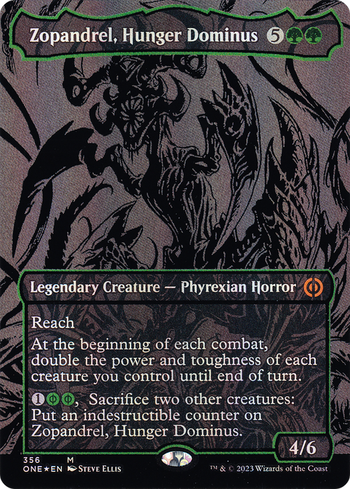 Zopandrel, Hunger Dominus (ONE-356) - mythic (Borderless) - Foil