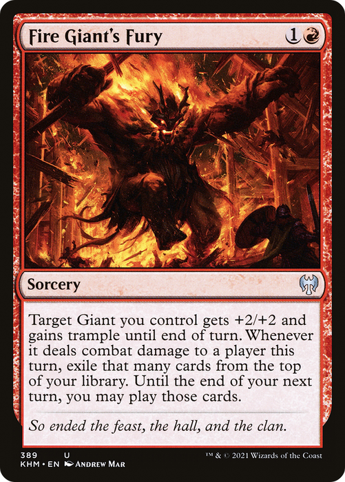 Fire Giant's Fury (KHM-389) - uncommon