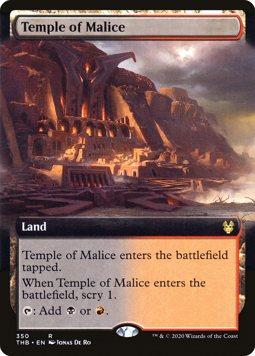 Temple of Malice (THB-350) - rare: (Extended Art)
