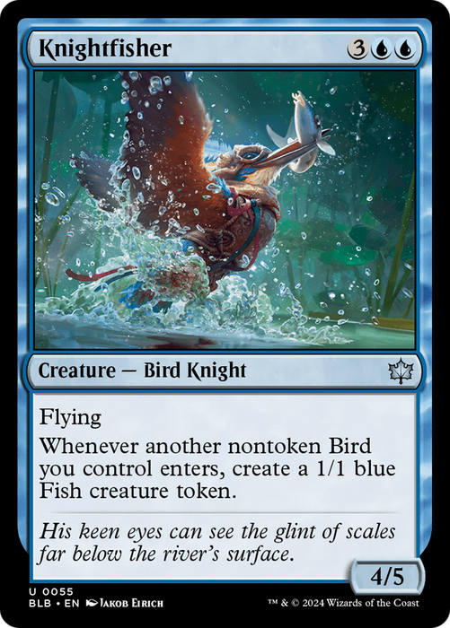 Knightfisher (BLB-055) - uncommon - Foil