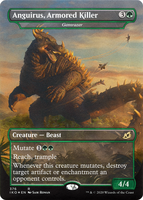 Gemrazer (IKO-376) - rare / Anguirus, Armored Killer (Borderless)