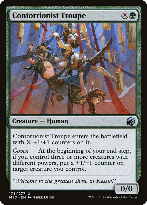Contortionist Troupe (MID-178) - uncommon - Foil