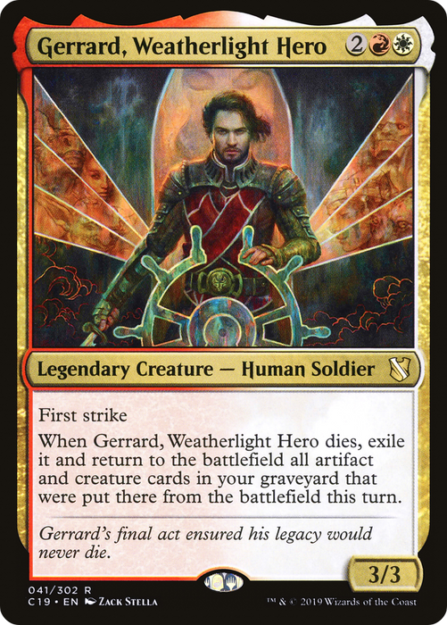 Gerrard, Weatherlight Hero (C19-041) - rare