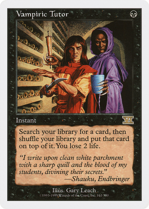 Vampiric Tutor (6ED-161) - rare