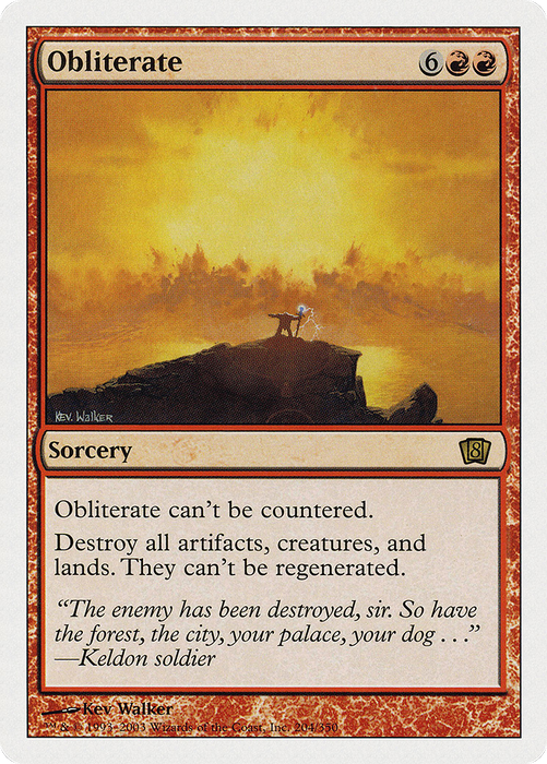 Obliterate (8ED-204) - rare