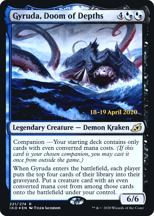 Gyruda, Doom of Depths (PRE-221S) - rare: (companion) - Foil