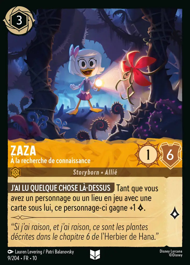 Zaza - À la recherche de connaissance (9/204) - LDLP - Inhabituelle - Cold Foil
