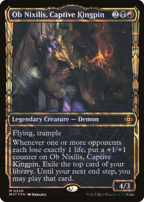 Ob Nixilis, Captive Kingpin (MAT-220) - mythic: (Showcase) - Foil