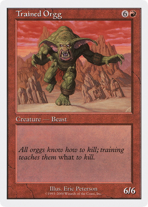 Trained Orgg (S00-037) - rare