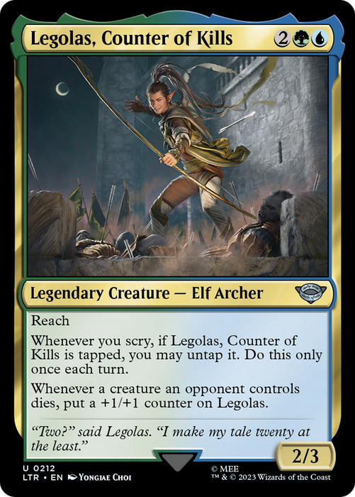 Legolas, Counter of Kills (LTR-212) - uncommon - Foil