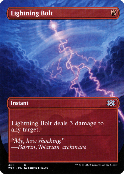 Lightning Bolt (2X2-361) - uncommon (Borderless)