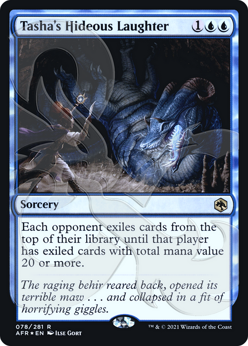 Tasha's Hideous Laughter (AFR&-78A) - rare - Foil