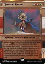 Djeru and Hazoret (MOM-304) - rare: (Showcase) (Borderless) - Foil