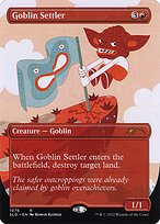 Goblin Settler (SLD-1076) - rare (Borderless) - Foil