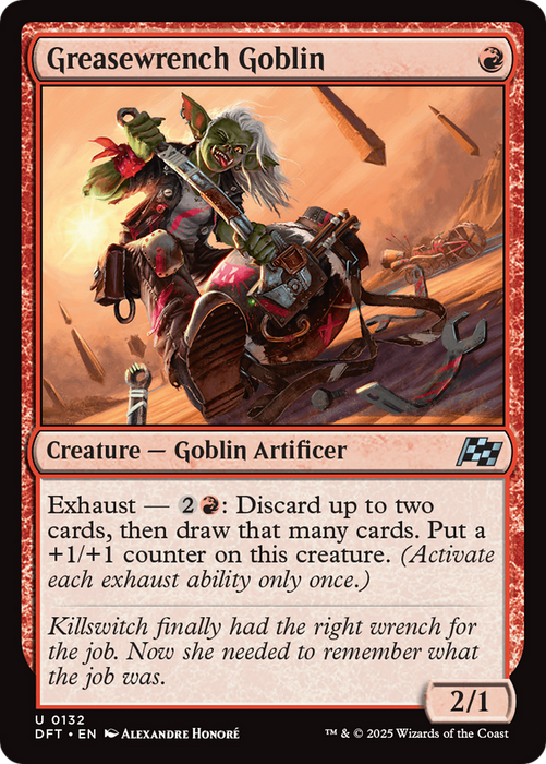 Greasewrench Goblin (DFT-132) - uncommon - Foil