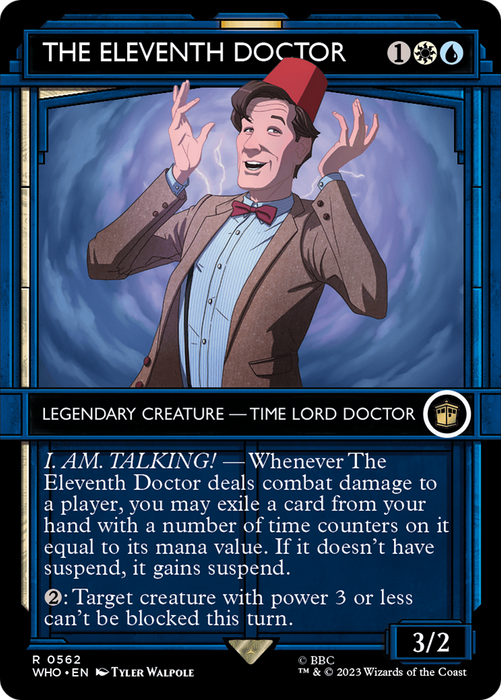 The Eleventh Doctor (WHO-562) - rare: (Showcase) (Borderless) - Foil