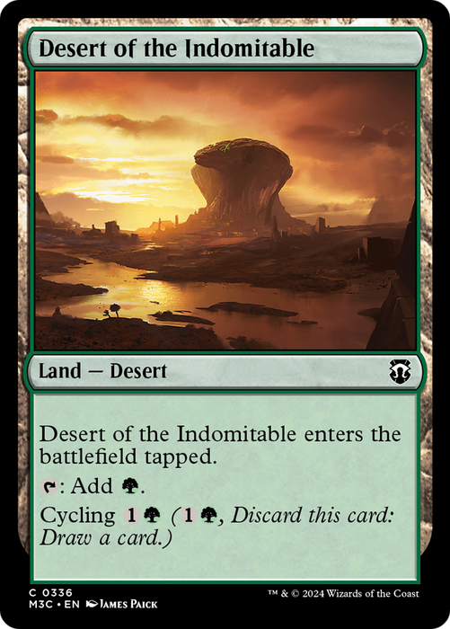 Desert of the Indomitable (M3C-336) - common - Foil