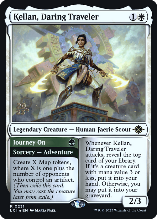 Kellan, Daring Traveler // Journey On (PRE-231S) - rare - Foil