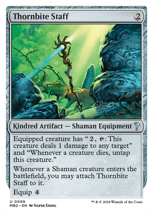 Thornbite Staff (MB2-099) - uncommon