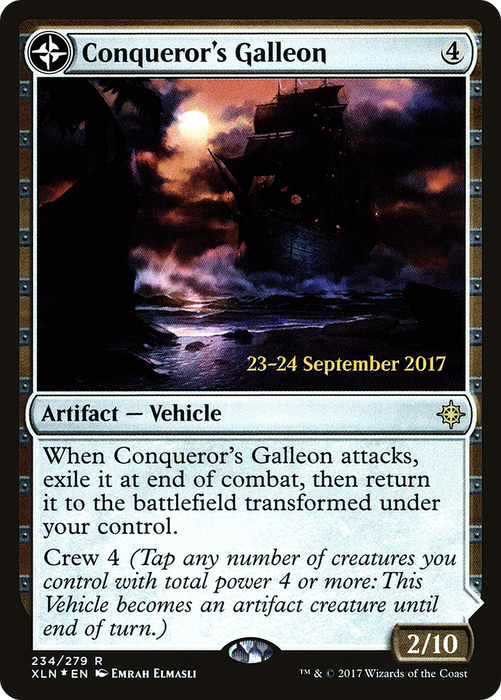 Conqueror's Galleon // Conqueror's Foothold (PRE-234S) - rare: (compasslanddfc) - Foil