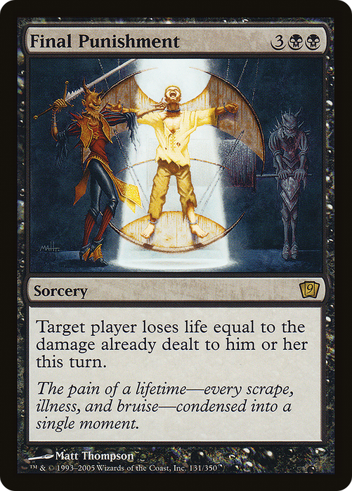 Final Punishment (9ED-131★) - rare - Foil