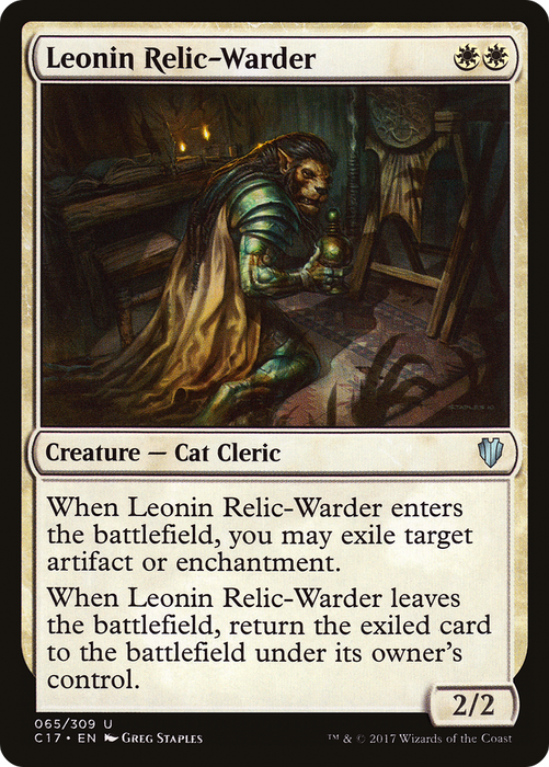Leonin Relic-Warder (C17-065) - uncommon