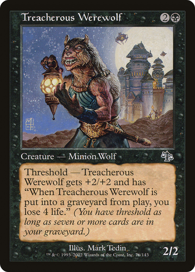 Treacherous Werewolf (JUD-076) - common - Foil