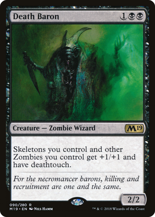 Death Baron (M19-090) - rare - Foil