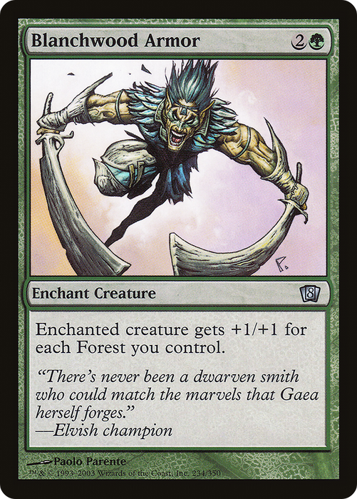 Blanchwood Armor (8ED-234★) - uncommon - Foil